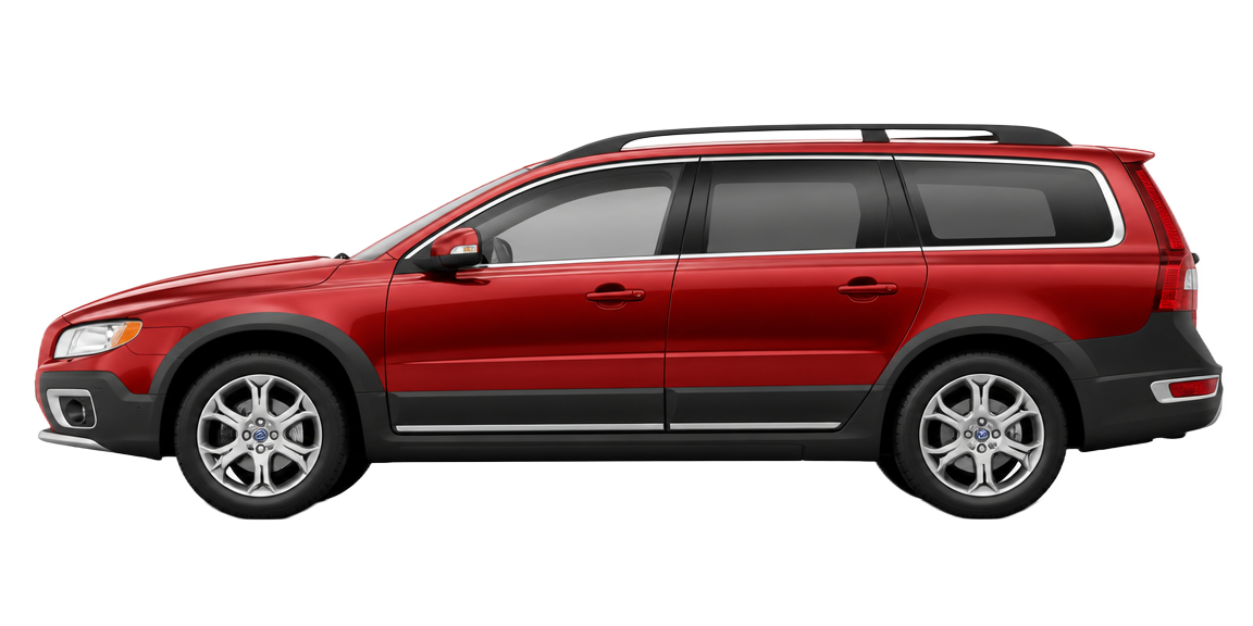 Rød Volvo XC70